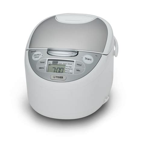 Tiger Micom 5 5 Cup White Rice Cooker With Tacook Cooking Plate JBV