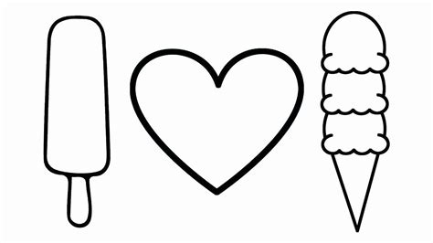 Ice Cream Scoop Coloring Page - 102+ File SVG PNG DXF EPS Free