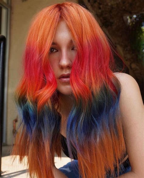 40 Crazy Hair Colour Ideas To Try In 2022 Orange Pink Blue And