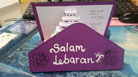 Ide kreatif kartu ucapan yang bisa kamu buat di bulan ramadan. Kembara Minda 7: Kad raya pertama tahun ni