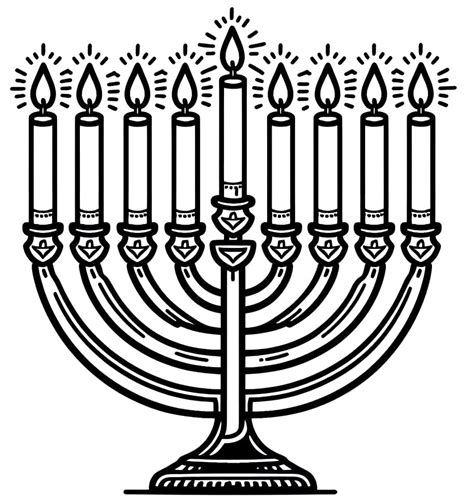 Free Printable Menorah Coloring Page Download Print Or Color Online