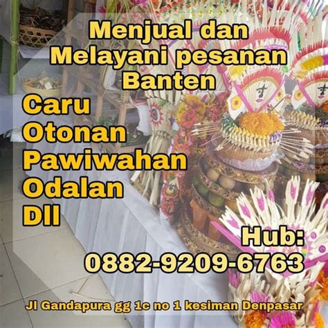 Sarana Hindu Bali Banten Tumpek Landep Dalam Tradisi Hindu Bali