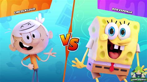 Nickelodeon All Star Brawl Lincoln Loud Vs Spongebob The Loud House