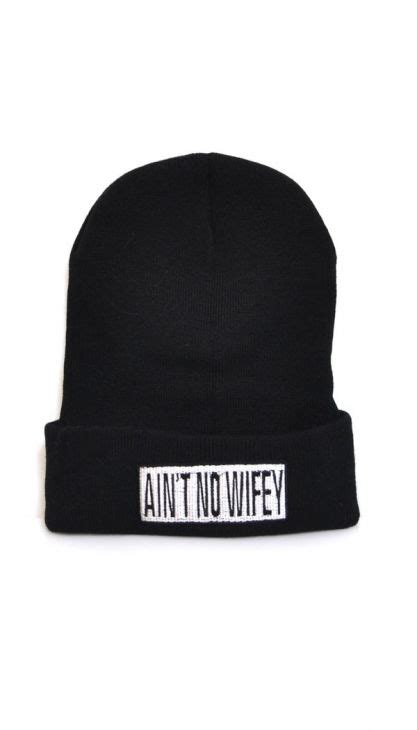 black aint no wifey beanie hat omg fashion shop black aint no wifey