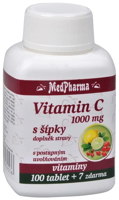 • rapid release for fast absorption • contains bioflavonoids for enhanced benefits • gluten free. MedPharma Vitamín C 1000 mg s šípky 100 tbl. + 7 tbl ...