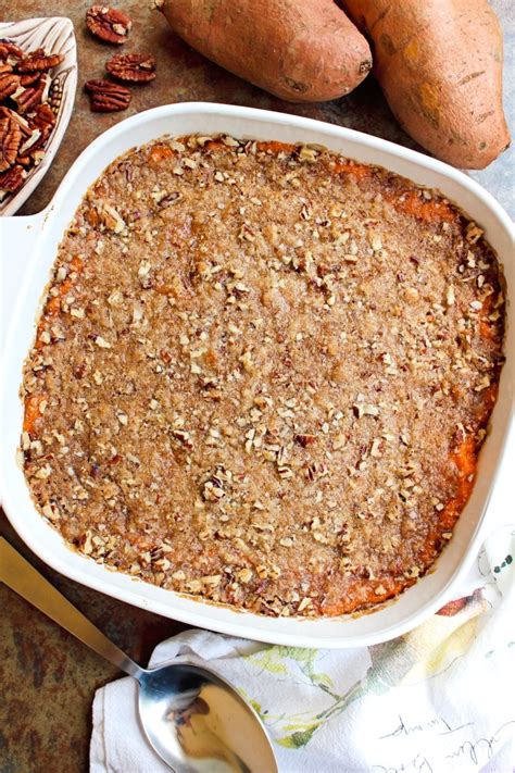 Add ham and cheese and stir until well combined. Brown Sugar Pecan Sweet Potato Casserole | The Two Bite Club