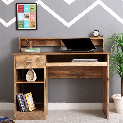 Study rooms need lots of storage to make your workspace organised and conducive to deep thinking. Buy Madoc Computer Table (Mahogany Finish) Online in India ...