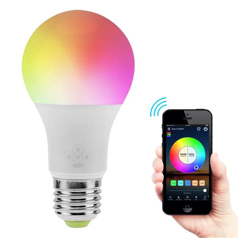 E27 Wifi Smart Light Bulb App Remote Dimmable Multicolor Led Lamp