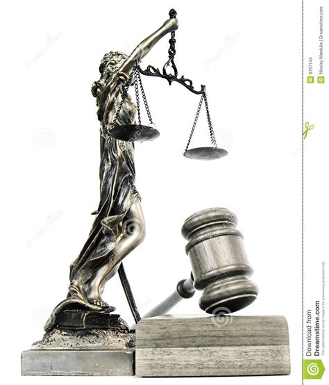 Lady Justice And A Gavel Stock Images Image 8767144