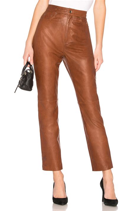 The 11 Best Brown Leather Pants For Women Who What Wear UK