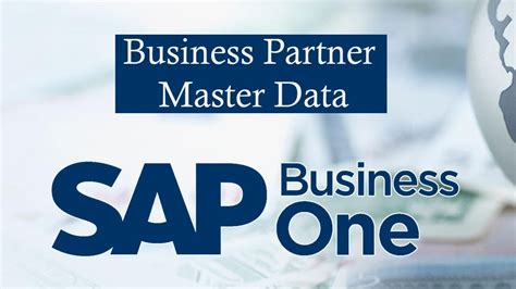 Sap Business One Business Partner Master Data Youtube