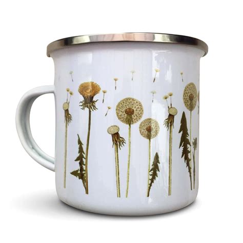 Dandelion Enamel Mug Fen And Co