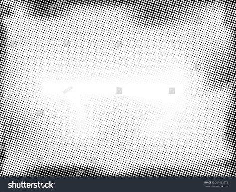 Grunge Halftone Dots Vector Texture Background Border Frame