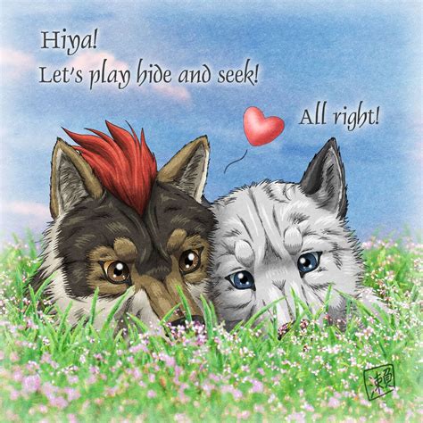 Wolf Couple By Sheltiewolf On Deviantart Anime Wolf Animal Art Wolf