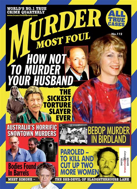 Murder Most Foul Magazine Murder Most Foul Issue 112 Back Issue