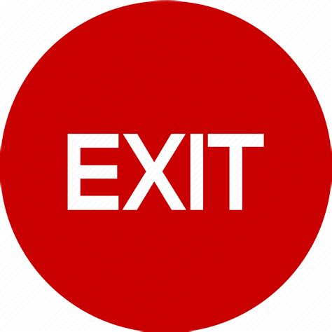Close Emergency Exit Exit Get Out Quit Icon Download On Iconfinder