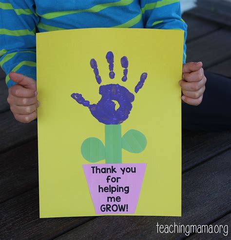 Thank You For Helping Me Grow Craft Teacher Appreciation Crafts