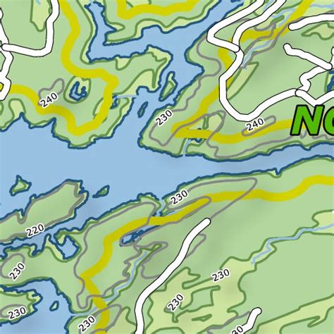 Ontario Nature Reserve Noganosh Lake Map By Xavier Maps Avenza Maps