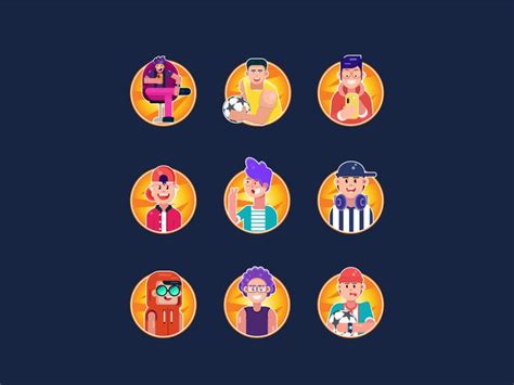 Flat Cool Avatars For Website Profile Picture By Maimuna Aktar Cool