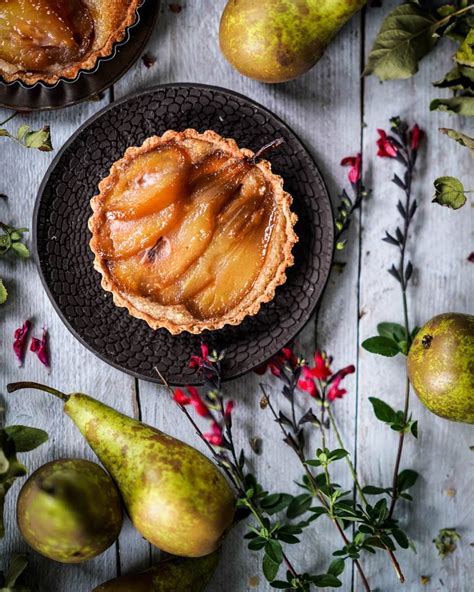 Poached Pear Tart