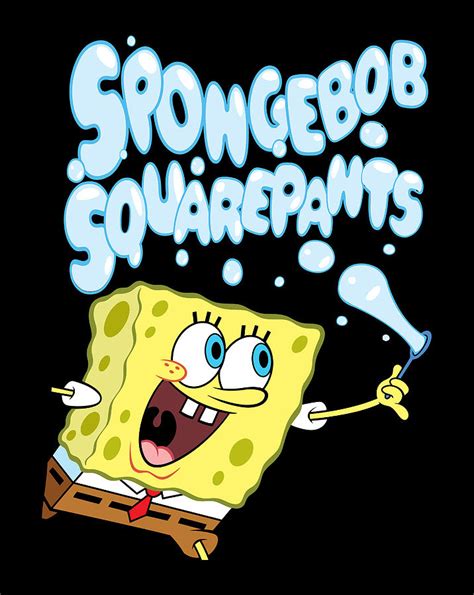 Spongebob Squarepants Blowing Bubbles Digital Art By Xuan Tien Luong
