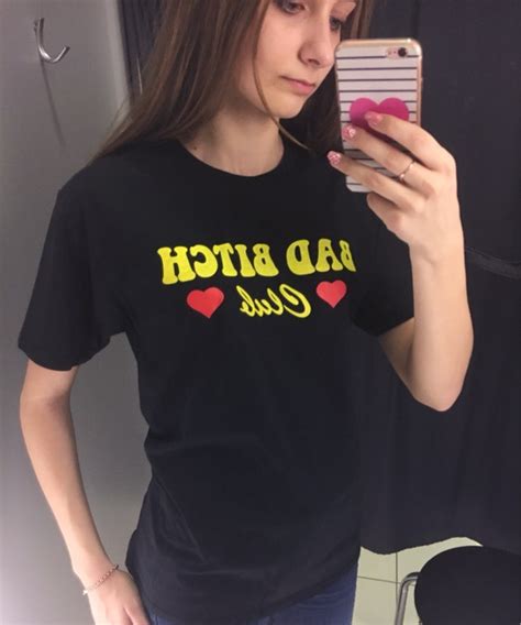 Hillbilly Yellow Letters And Red Heart Bad Bitch T Shirts Women 2017