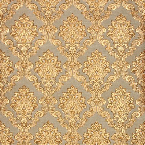 3d Gold Luxury Wallpaper 3d Damascus Mural Wall Paper Roll Living Room