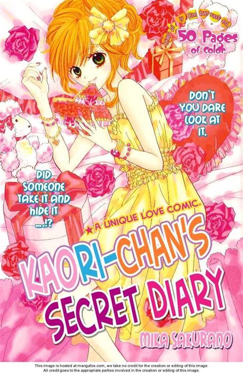 Kaori Chan Himitsu Nikki Oneshot Manga Covers Aesthetic Anime Anime