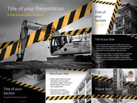 Building Construction Powerpoint Templates Free Download Printable