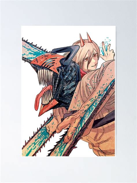 Chainsaw Man Power Colored Chainsaw Man Poster For Sale By Aoidoi