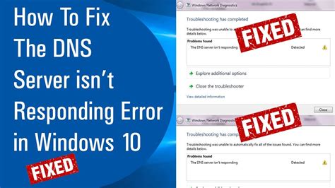 How To Fix The Dns Server Isn T Responding Error In Windows Benisnous