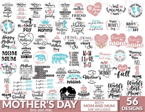 Mothers Day Svg Bundle Mom Life Svg Mothers Day Mama Etsy