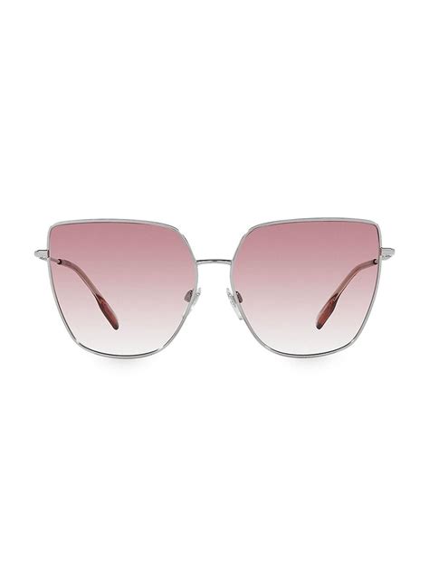Burberry Alexis 61mm Asymmetric Sunglasses In Pink Lyst