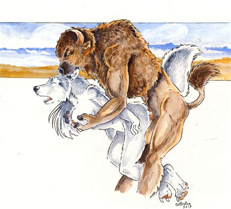 Rule 34 Anthro Bison Bovine Breasts Canine Female Furry Heather