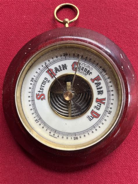 Vintage Antique German Barometer Weather Change Made In Western Germany