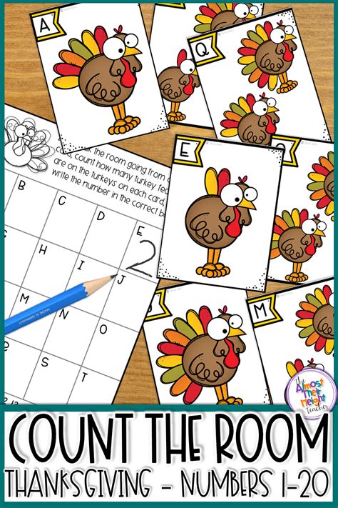 Thanksgiving Turkeys Count The Room Number Sense Activity For
