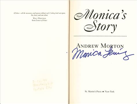 Monica Lewinsky Book Signed Autographs And Manuscripts