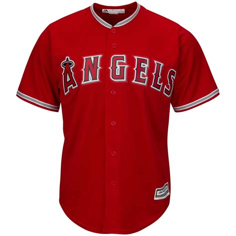 Majestic Los Angeles Angels Of Anaheim Youth Scarlet Official Cool Base