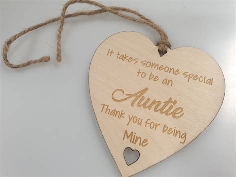Special Auntie Gift Favorite Auntie Plaque Gift Hanging Etsy