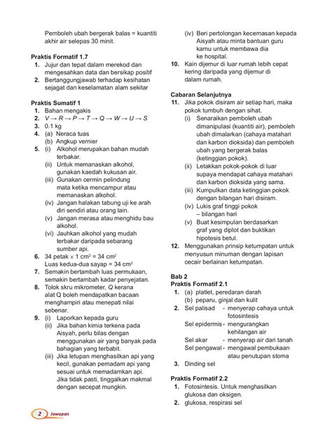 Jawapan Buku Teks Biologi Tingkatan 4 Kssm English / Buku Rujukan