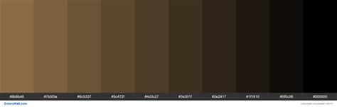 Coklat Colors Palette 8b6b46 7b5f3e 6c5337 Colorswall
