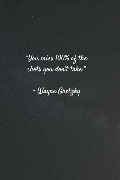 If you surround yourself with quality people and great friends, the sky's the limit. "You miss 100% of the shots you don't take." - Wayne ...