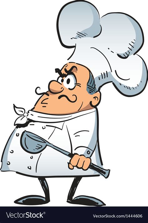 Angry Chef Royalty Free Vector Image Vectorstock