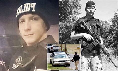 Oklahoma Cop Shot Dead While Chasing Suspect Daily Mail Online