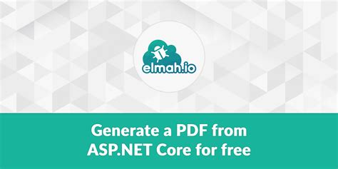 Generate A Pdf From Asp Net Core For Free Laptrinhx News