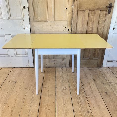 Yellow Formica Table Vintage S S Indigo Sprout
