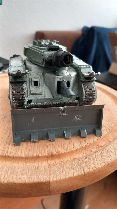 Bringing Back One Of My Old Tanks To Life For 10th I Swapped The Heavy Bolter With A Lascanon