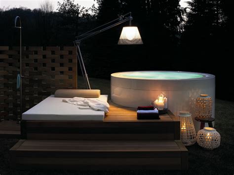 Overflow Round Hot Tub Minipool Outdoor Collection By Kos By Zucchetti Design Ludovica Roberto