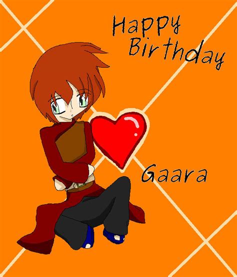 Happy Birthday Gaara By Kat11120 On Deviantart