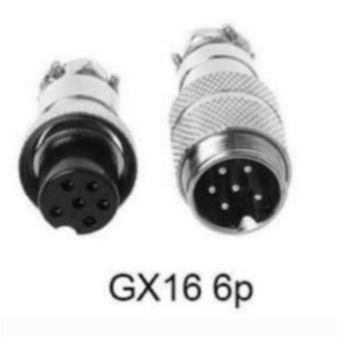 Aviation Inline Plug Male Female Wire Panel Metal Connector 16mm 2 3